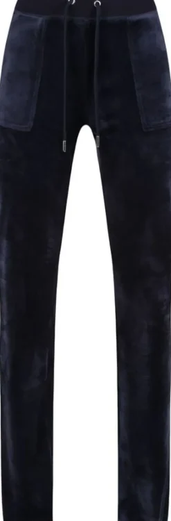 Del Ray Classic Velour Pant Pocket Design