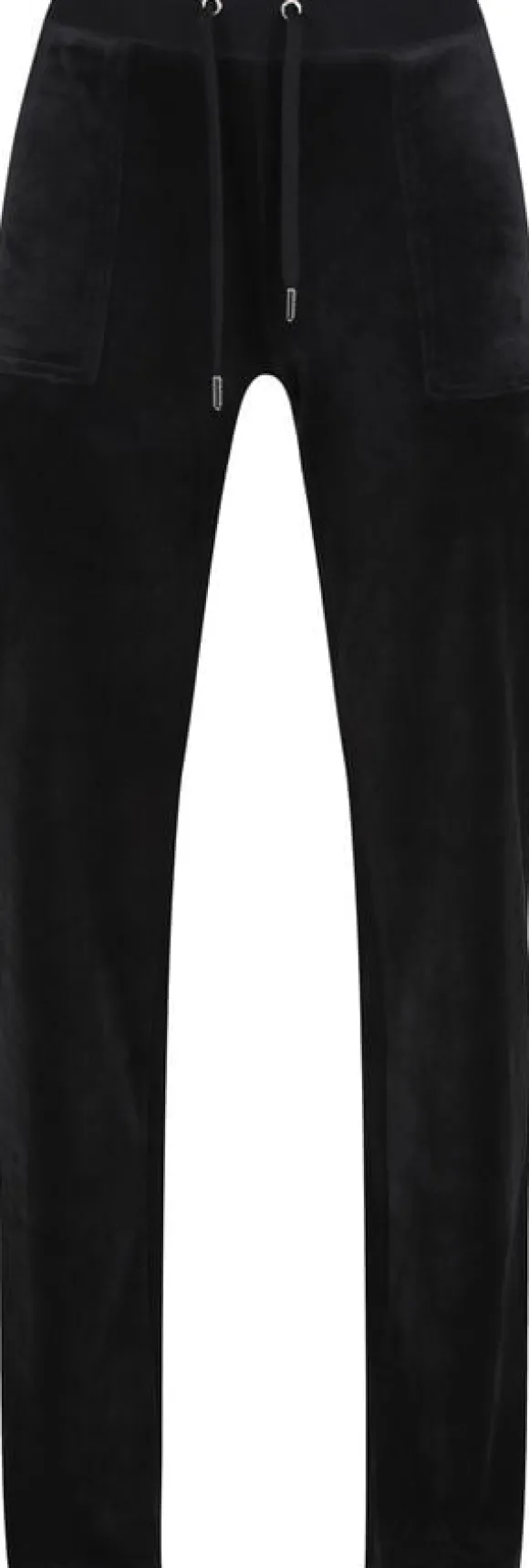 Del Ray Classic Velour Pant Pocket Design