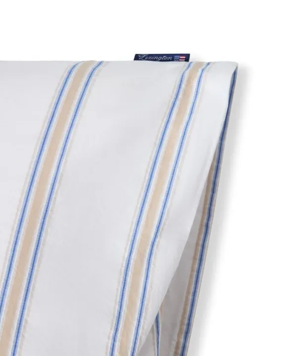 Dobby Striped Washed Cotton Percale Bed Set