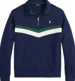 Double-Knit Quarter-Zip Sweatshirt