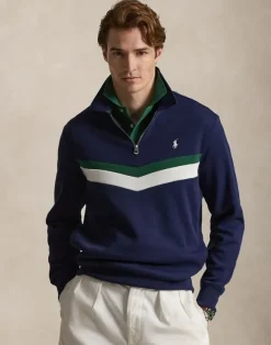Double-Knit Quarter-Zip Sweatshirt