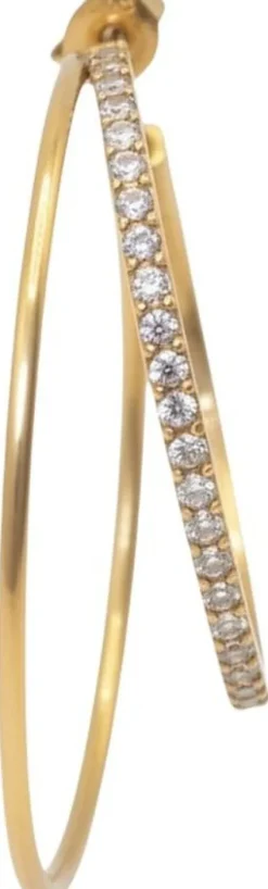 Double Olympia Hoop with Stones
