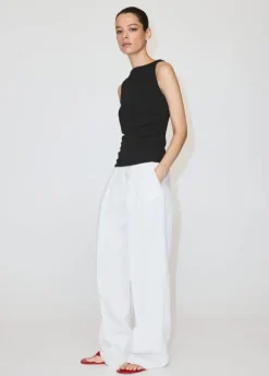 Draped cotton top