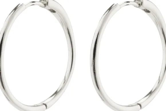 EANNA large hoops silver-plated