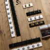 EDGY coat rack, 6 hooks - white w. chrome finish