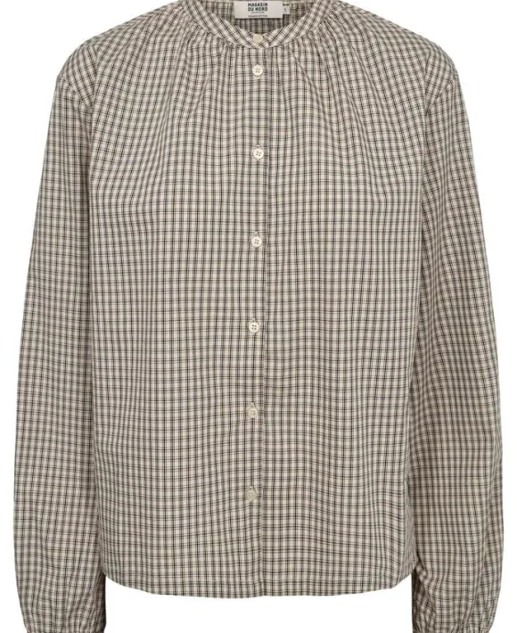 Ellen 3 Check Cotton Shirt - 100% Cotton GOTS