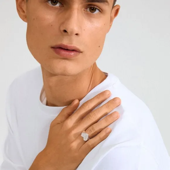 EMMETT ring silver-plated