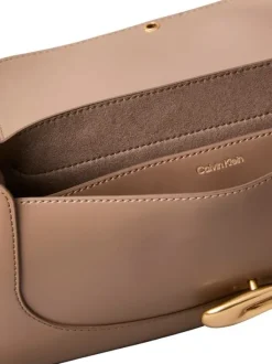 Engraved Brushed Sueded Shoulder Bag