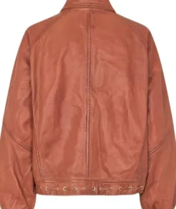 Eye leather skirt