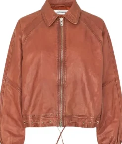 Eye leather skirt