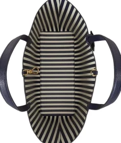 Faux-Leather Large Reversible Tote Bag