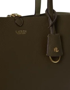 Faux-Leather Large Reversible Tote Bag