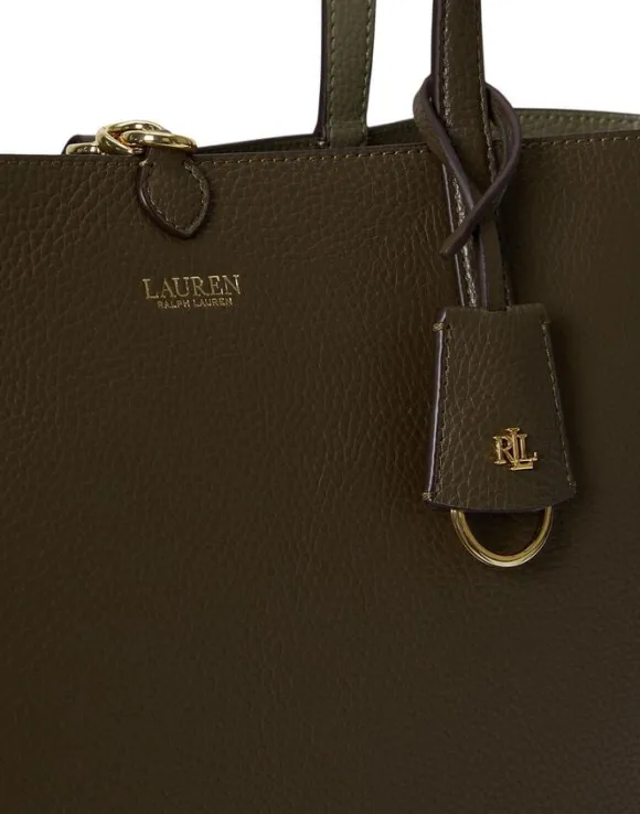 Faux-Leather Large Reversible Tote Bag