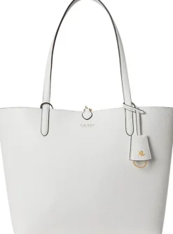 Faux-Leather Large Reversible Tote Bag