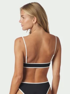 Fia Solid Contrast Bikini Top