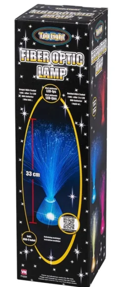 FIBEROPTISK LAMPE 33 cm