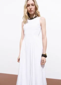 Flared midi-dress