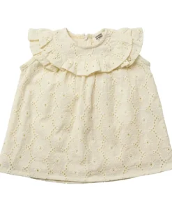 Floral broderie baby dress GOTS