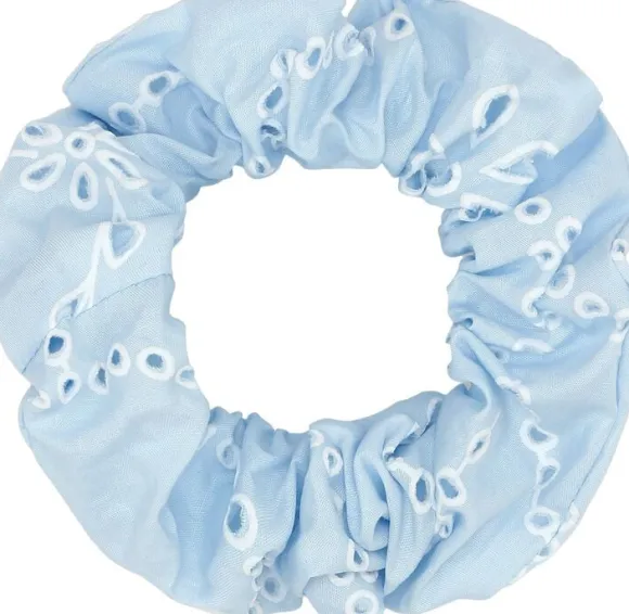 Floral Broderie Scrunchie