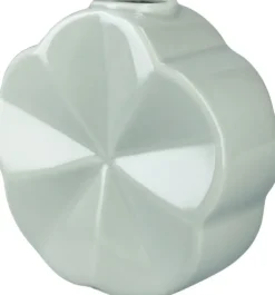 Flower Vase Snerle H14 cm grøn porcelæn