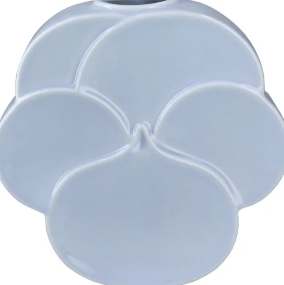 Flower Vase Stedmoderblomst H17 cm blå porcelæn