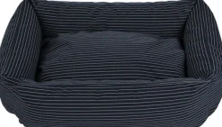 Fossflakes Hundkorg Blue pinstripe