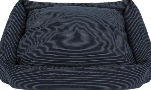 Fossflakes Hundkorg Blue pinstripe