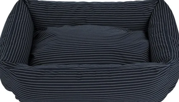 Fossflakes Hundkorg Blue pinstripe