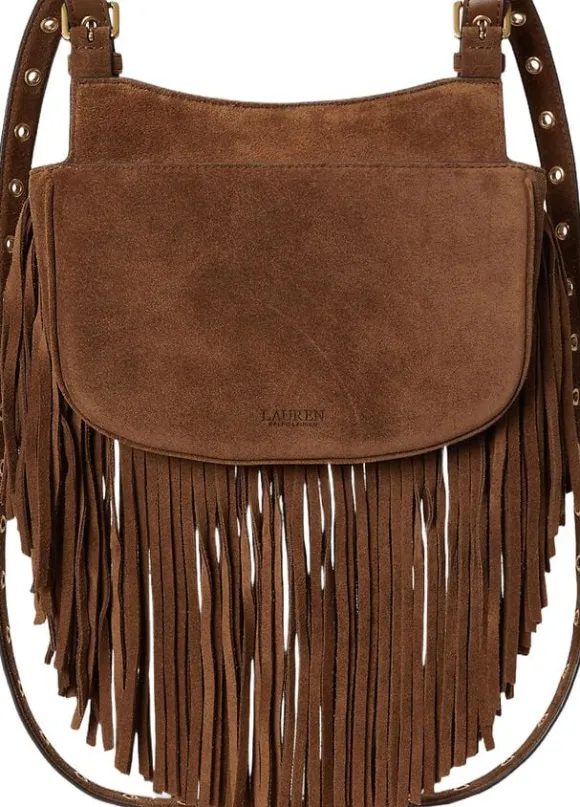 Fringe-Trim Medium Marcy Crossbody Bag