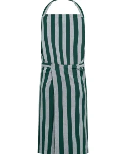 Förkläde 105x100 cm Birk - Randig dark green