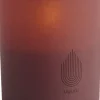 Glass Candle, Wine red, 2-pack, 6x7 cm