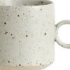 GRAINY cup w. handle, sand