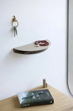 Half Moon Shelf: Warm Grey: Small