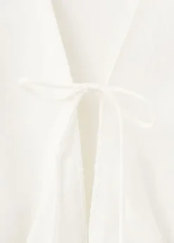 Halter dress with lace embroidery