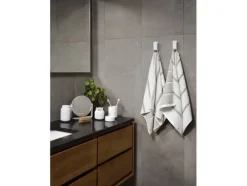 Handduk Sauna 50x100 White/Soft Grey/Eucalyptus