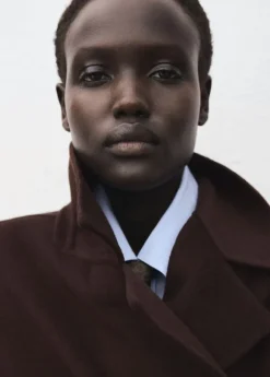 Handmade oversized wool coat