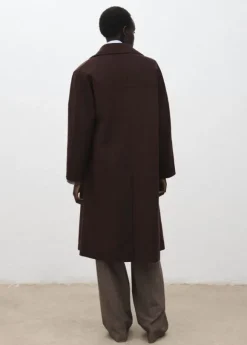 Handmade oversized wool coat