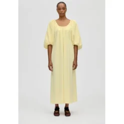 2395 Heavy Crepe, Romantic Voluminous Sleeve Dress