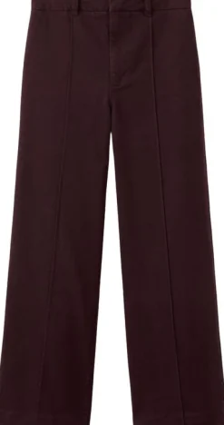 High-waisted wide leg jeans with st