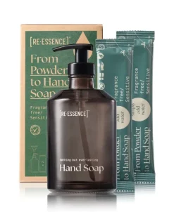 Håndsæbe - Glasdispenser + 2 Refills (Parfume fri/Sensitiv)