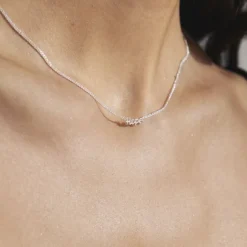 HOPE recycled necklace silver-plated