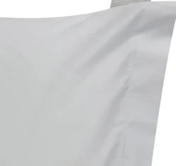 Hotel Cotton Sateen Lt Gray Pillowcase