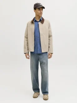 JJESUMMER LINEN BLEND SHIRT L/S SN