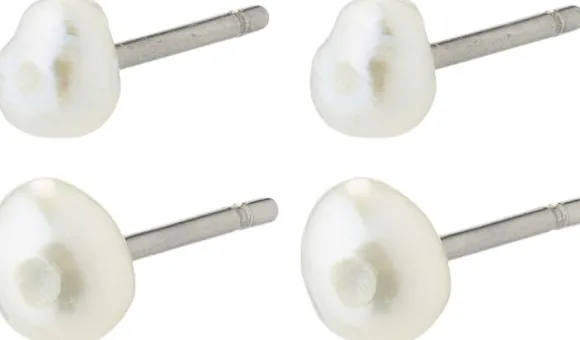 JOHANNE pearl earrings 2-in-1 set
