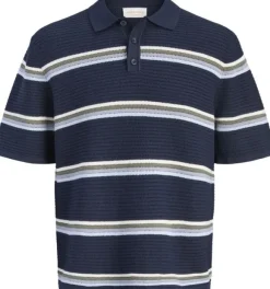 JORMAINE KNIT STRIPE POLO JNR