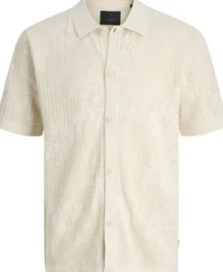 JPRBLAOWEN KNIT BUTTON THROUGH POLO