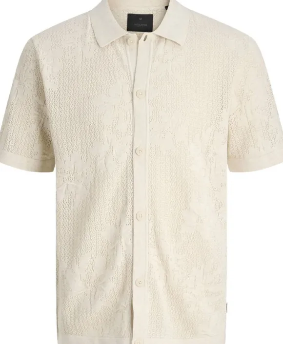 JPRBLAOWEN KNIT BUTTON THROUGH POLO