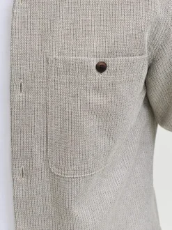 JPRBLURAYLE LINEN BL. SOLID LS SHIR