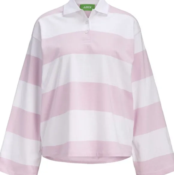 JXVILMA LS STRIPE POLO JRS
