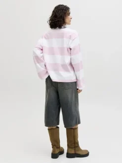 JXVILMA LS STRIPE POLO JRS